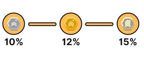 Partner program dashboard with tier progress and earnings